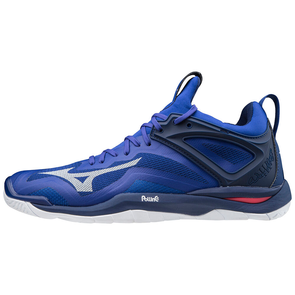 Mens Mizuno Wave Mirage 3 Badminton Shoes Blue/White/Pink Philippines (TIPEWF140)